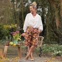 Bermuda Eline Toile de coton Arty vibrant | Quintessence