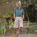 Bermuda Eline Toile de coton Floraison pastel | Quintessence