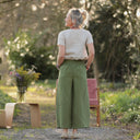 Pantalon Briac - lin vert pomme