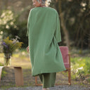 Calixte Double gaze de coton vert menthe | Quintessence