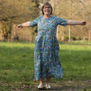 Robe Louisa - Fleurs d'Indigo