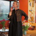 Boléro Ange - Gravure botanique noire/dorée