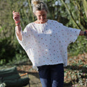 Blouse Annette - Double gaze de coton “Petits Cœurs d’Été”