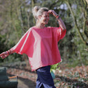 Blouse Annette – Broderie de coton pastèque