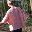 Blouse Annette – Broderie de coton rose pamplemousse ajourée