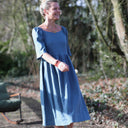 Robe Iloé – Lin bleu navy