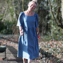 Robe Iloé – Lin bleu navy