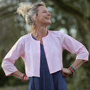 Boléro Ange - lin rose dragé