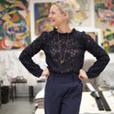 Blouse  Fantine - Saphir Dentelle