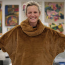 Le snood Douillet Nilo - Fourrure camel - hauteur 14cm