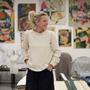 Blouse  Fantine - Double gaze de coton écru brodé