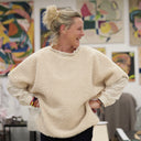 Le Poncho Douillet Pétronille - Sherpa crème