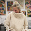 Le snood Douillet Nilo - Sherpa crème - hauteur 20cm