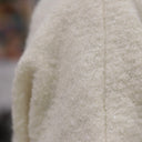 Le Poncho Douillet Pétronille - tweed bouclette blanc cassé