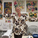 Chemise Caroline - Viscose Fleurs de Moka