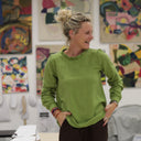 Blouse  Fantine - Viscose lin - Vert prairie