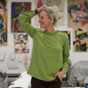 Blouse  Fantine - Viscose lin - Vert prairie