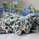 Blouse Annette - Double gaze de coton fleurettes bleues