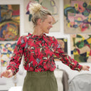 Blouse  Fantine - Jungle écarlate