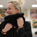 Le snood Douillet Nilo - Sherpa noir - hauteur 20cm