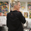 Blouse  Fantine - Ebène brodée