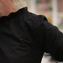 Blouse  Fantine - Ebène brodée