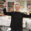 Blouse  Fantine - Ebène brodée