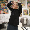 Blouse  Fantine - Ebène brodée