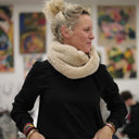 Le snood Douillet Nilo - Fourrure ficelle - hauteur 20cm