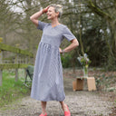 Robe Juliette - Coton vichy noir