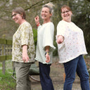 Blouse Annette – Gaze Armurée Vert Amande