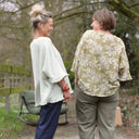 Blouse Annette – Gaze Armurée Vert Amande