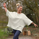 Blouse Annette – Gaze Armurée Vert Amande