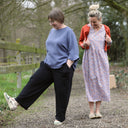 Blouse Annette – Double gaze de coton Bleu encre