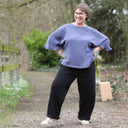 Blouse Annette – Double gaze de coton Bleu encre