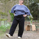 Blouse Annette – Double gaze de coton Bleu encre