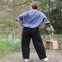 Blouse Annette – Double gaze de coton Bleu encre