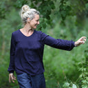 Blouse Sylvie viscose Bleu Nuit