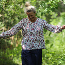 Blouse Sylvie coton imprimé Ronce Fleurie