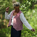 Veston Jean - Velours côtelé rose boisé