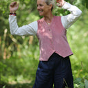 Veston Jean - Velours côtelé rose boisé