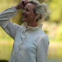 Blouse Émilie – Double gaze de coton ivoire