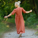 Robe Édonie — Lin terracotta
