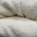 Coupon tweed blanc cassé 140x240 (D25) | Fabriqué en France | Quintessence