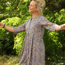 Robe Diane - Coton champs de violettes