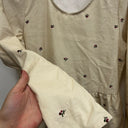Prototype - robe blanc cassé fleurs brodées velour millerais A4