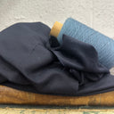 Coupon - velours milleraies marine 90x140 (D24)