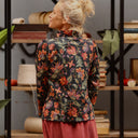 Blouse Dorine manches longues — Satin de coton Fleurs de crépuscule