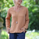 Lylou double gaze de coton camel