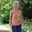 Lylou double gaze de coton camel